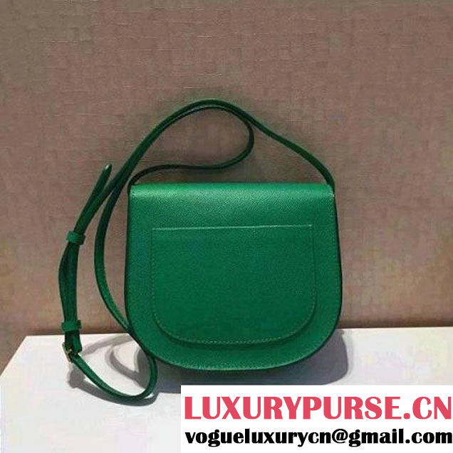 Celine Small Trotteur Bag In Green Leather Calfskin Fall-2015 (1B016-072214 )