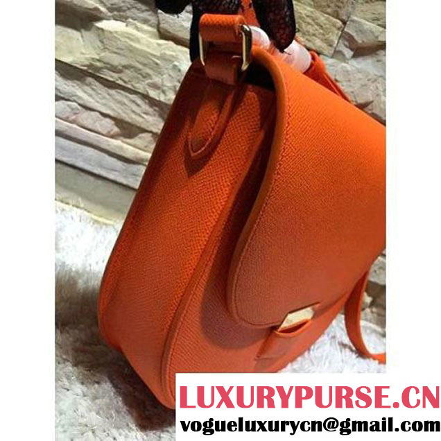 Celine Trotteur Bag In Orange Leather Calfskin Fall-2015 (2A193-091116 )