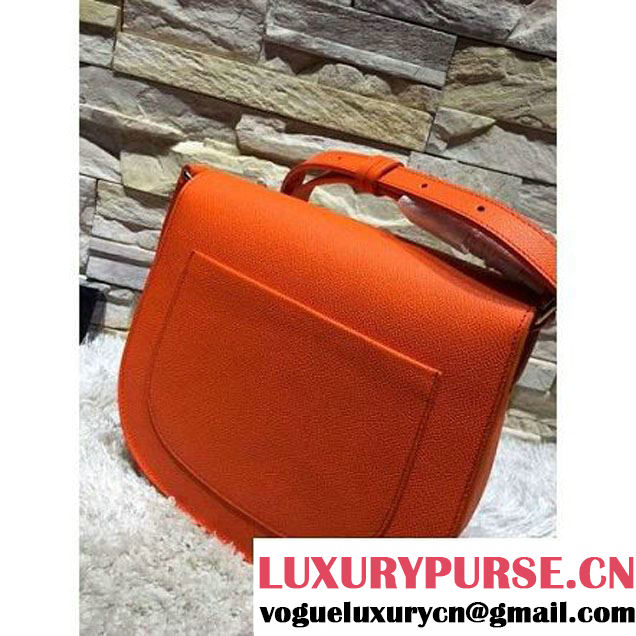 Celine Trotteur Bag In Orange Leather Calfskin Fall-2015 (2A193-091116 )