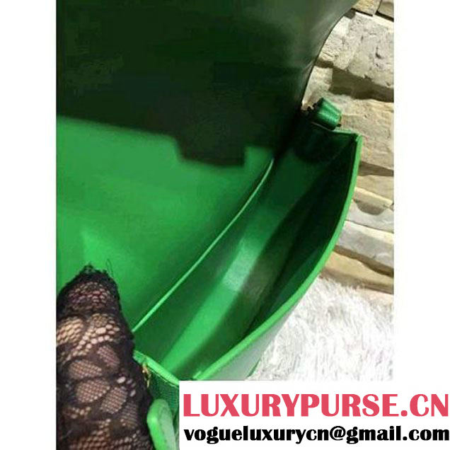 Celine Trotteur Bag In Green Leather Calfskin Fall-2015 (2A193-091117 )