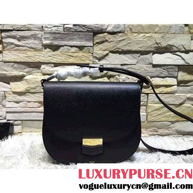 Celine Trotteur Bag In Black Leather Calfskin Fall-2015 (2A193-091118 )