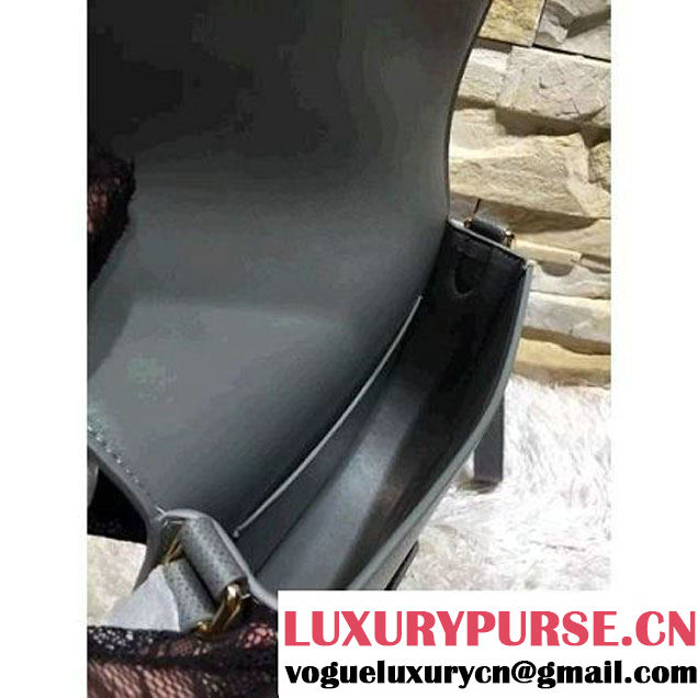 Celine Trotteur Bag In Etoupe Leather Calfskin Fall-2015 (2A193-091119 )