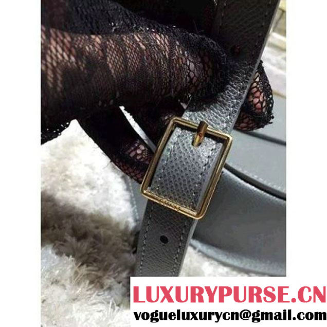 Celine Trotteur Bag In Etoupe Leather Calfskin Fall-2015 (2A193-091119 )