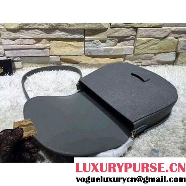 Celine Trotteur Bag In Etoupe Leather Calfskin Fall-2015 (2A193-091119 )