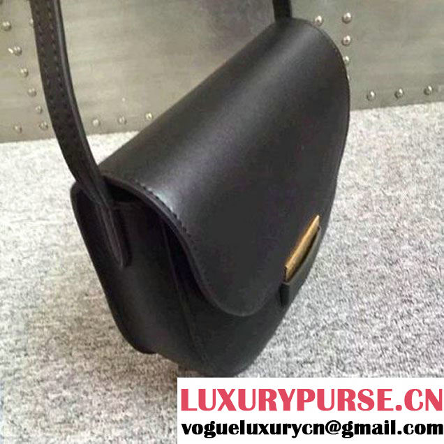 Celine Small Trotteur Bag In Black Smooth Leather Calfskin Spring 2016 (2A011-121905 )