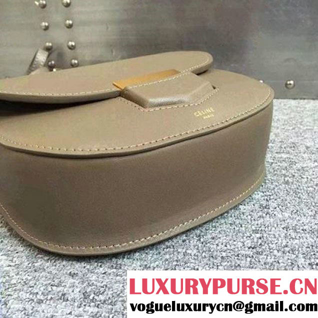 Celine Small Trotteur Bag In Beige Smooth Leather Calfskin Spring 2016 (2A011-121908 )