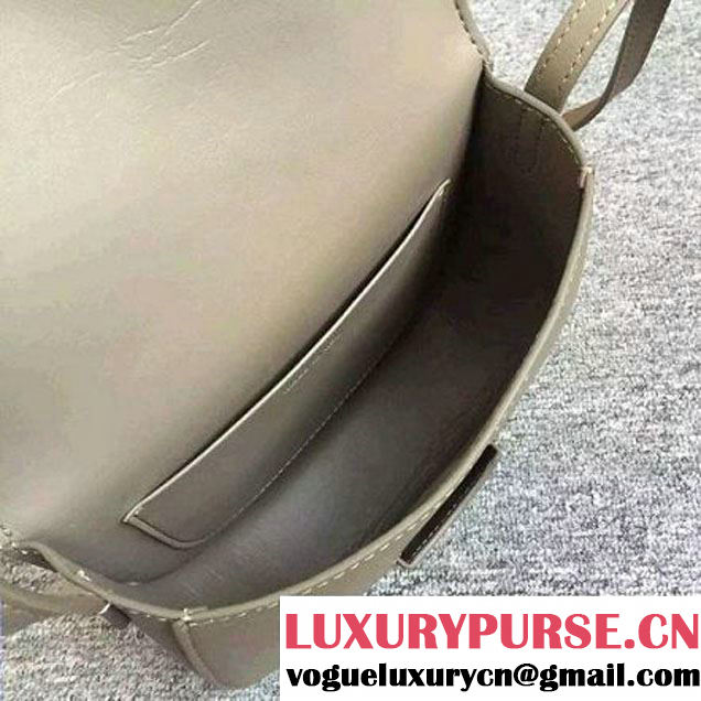 Celine Small Trotteur Bag In Beige Smooth Leather Calfskin Spring 2016 (2A011-121908 )