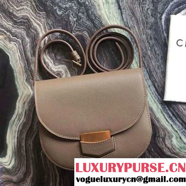 Celine Small Trotteur Shoulder Bag In Dune Grained Calfskin 2016 (2A011-6091706 )