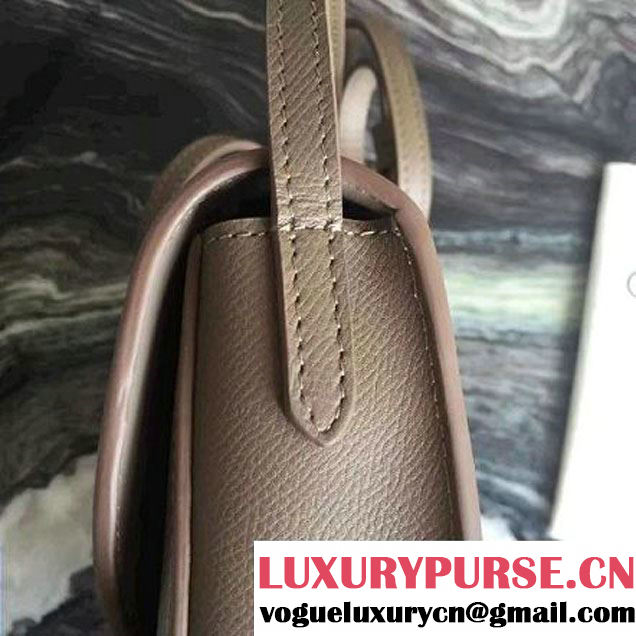 Celine Small Trotteur Shoulder Bag In Dune Grained Calfskin 2016 (2A011-6091706 )