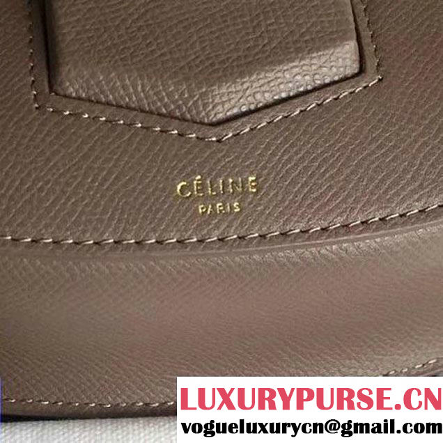 Celine Small Trotteur Shoulder Bag In Dune Grained Calfskin 2016 (2A011-6091706 )