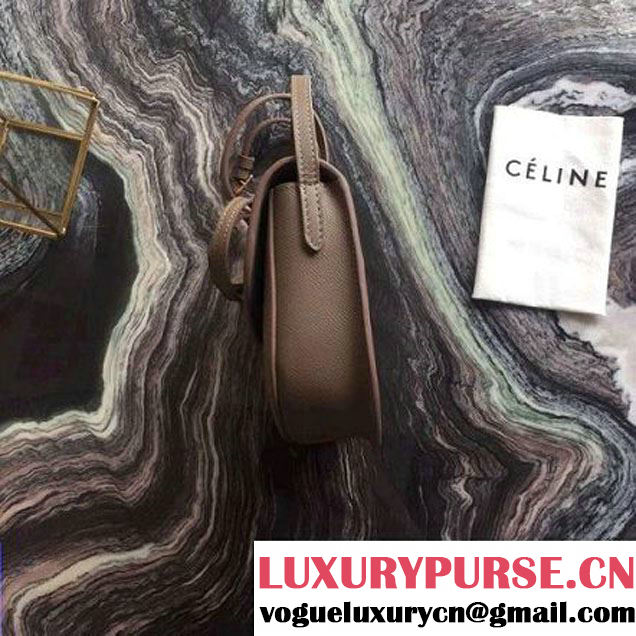 Celine Small Trotteur Shoulder Bag In Dune Grained Calfskin 2016 (2A011-6091706 )