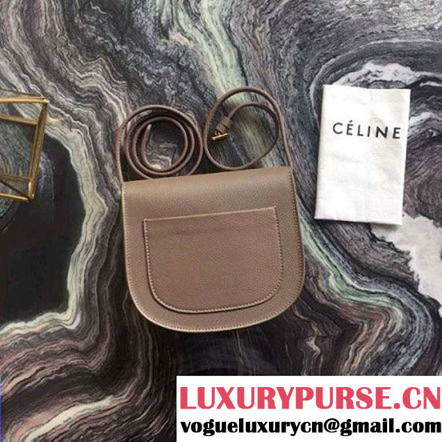 Celine Small Trotteur Shoulder Bag In Dune Grained Calfskin 2016 (2A011-6091706 )