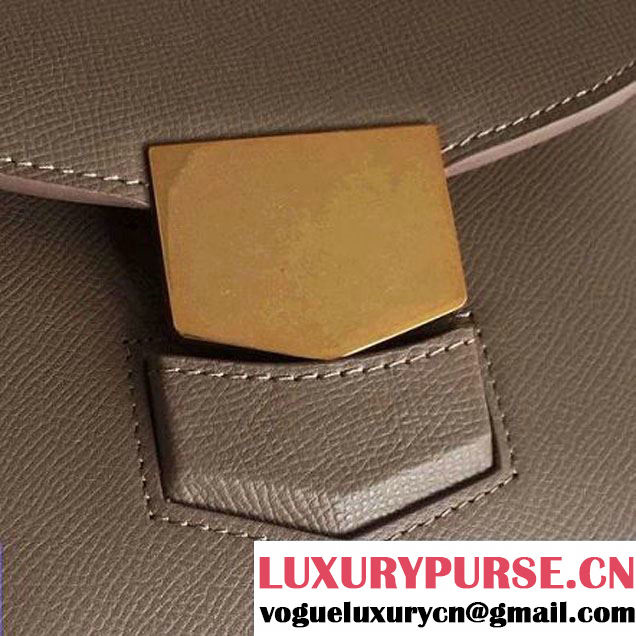 Celine Small Trotteur Shoulder Bag In Dune Grained Calfskin 2016 (2A011-6091706 )