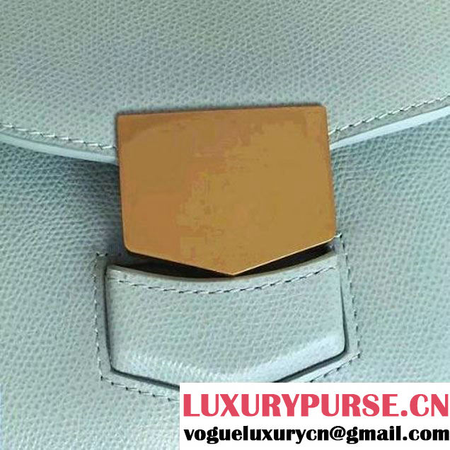 Celine Small Trotteur Shoulder Bag In Jade Grained Calfskin 2016 (2A011-6091709 )