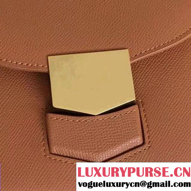 Celine Small Trotteur Shoulder Bag In Cinnamon Grained Calfskin 2016 (2A011-6091710 )