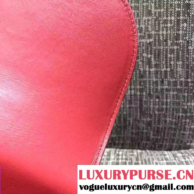 Celine Small Trotteur Shoulder Bag In Calfskin Crocodile Pattern Red Winter 2016 (XLD-6100704 )