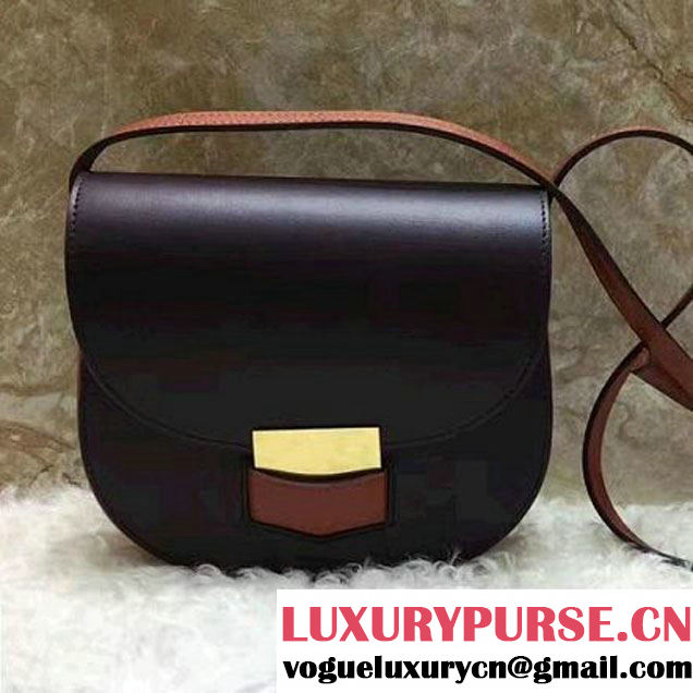 Celine Small Trotteur Shoulder Bag In Smooth Calfskin Brown/Tan 2017 (1A021-7040711 )