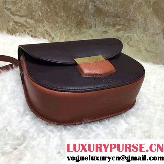 Celine Small Trotteur Shoulder Bag In Smooth Calfskin Brown/Tan 2017 (1A021-7040711 )