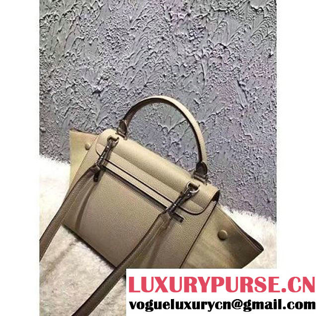 Celine Small Trapezre Bag In Grainy Calfskin & Suede Leather Beige 2017 (OZZ-7041221 )