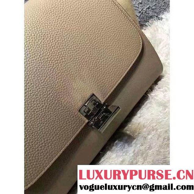Celine Small Trapezre Bag In Grainy Calfskin & Suede Leather Beige 2017 (OZZ-7041221 )