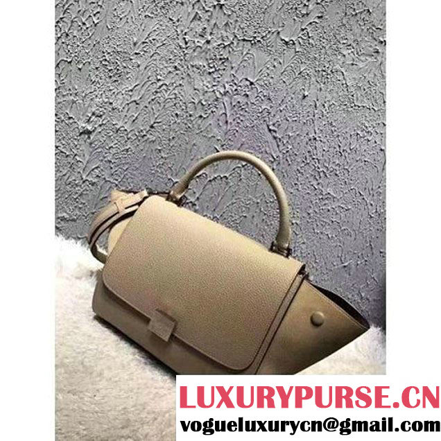 Celine Small Trapezre Bag In Grainy Calfskin & Suede Leather Beige 2017 (OZZ-7041221 )
