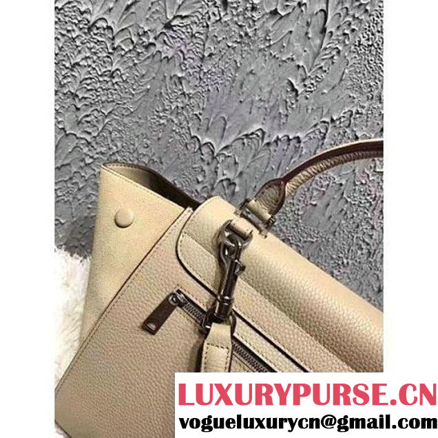 Celine Small Trapezre Bag In Grainy Calfskin & Suede Leather Beige 2017 (OZZ-7041221 )