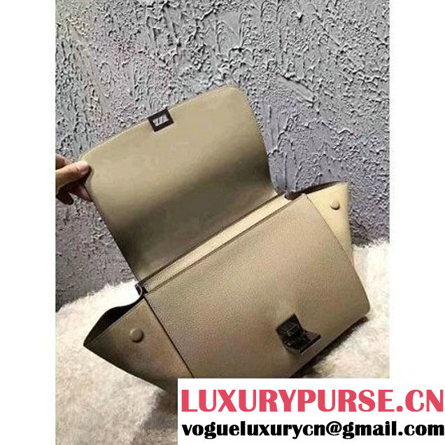 Celine Small Trapezre Bag In Grainy Calfskin & Suede Leather Beige 2017 (OZZ-7041221 )