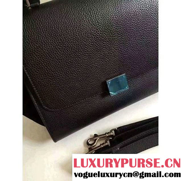 Celine Small Trapezre Bag In Grainy Calfskin & Suede Leather Black 2017 (OZZ-7041222 )