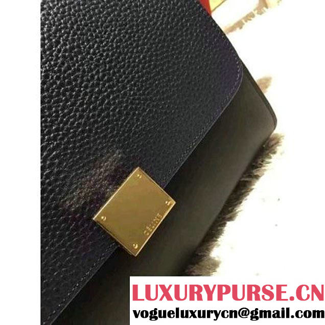 Celine Small Trapezre Tricolor Bag In Grainy & Smooth Leather Blue/Black/Red 2017 (OZZ-7041231 )