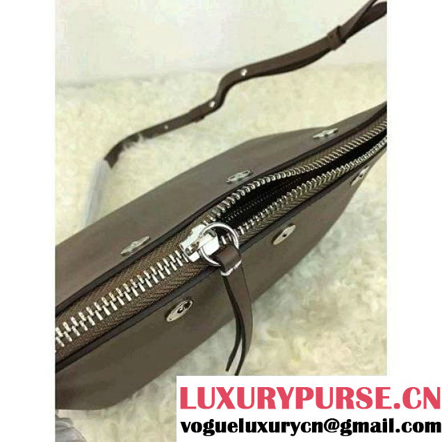 Celine Medium Sailor Bag With Studs In Dark Brown Calfskin Spring 2016 (2A021-6030201 )