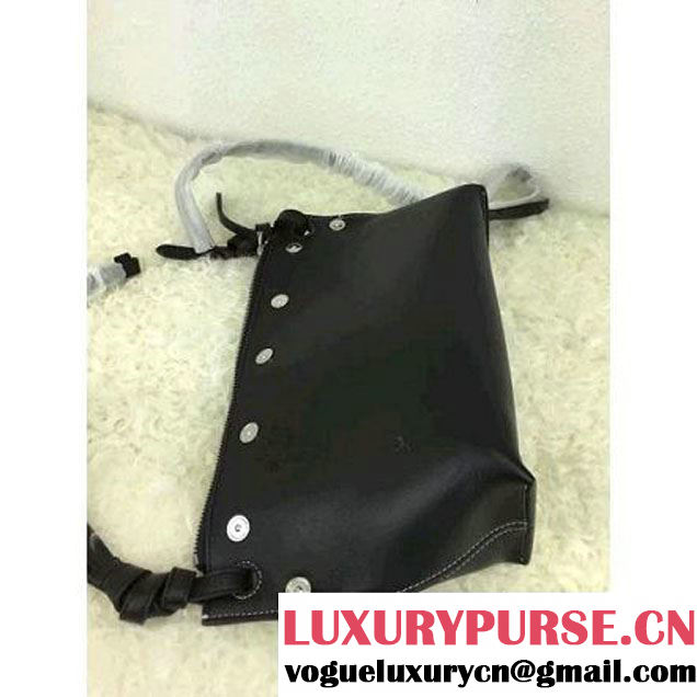 Celine Medium Sailor Bag With Studs In Black Calfskin Spring 2016 (2A021-6030203 )