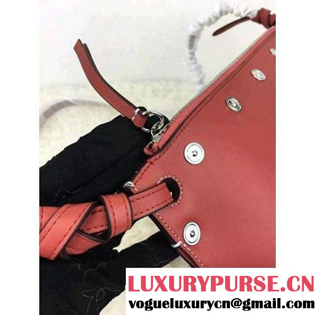 Celine Medium Sailor Bag With Studs In Orange Calfskin Spring 2016 (2A021-6030204 )