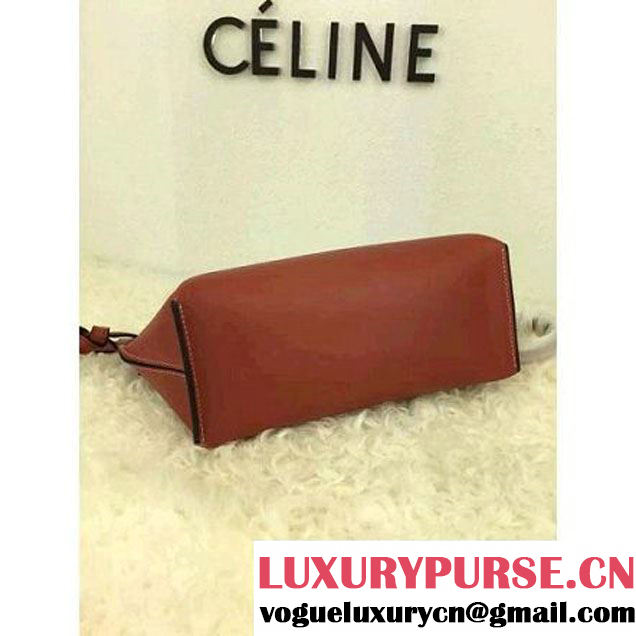 Celine Medium Sailor Bag With Studs In Orange Calfskin Spring 2016 (2A021-6030204 )