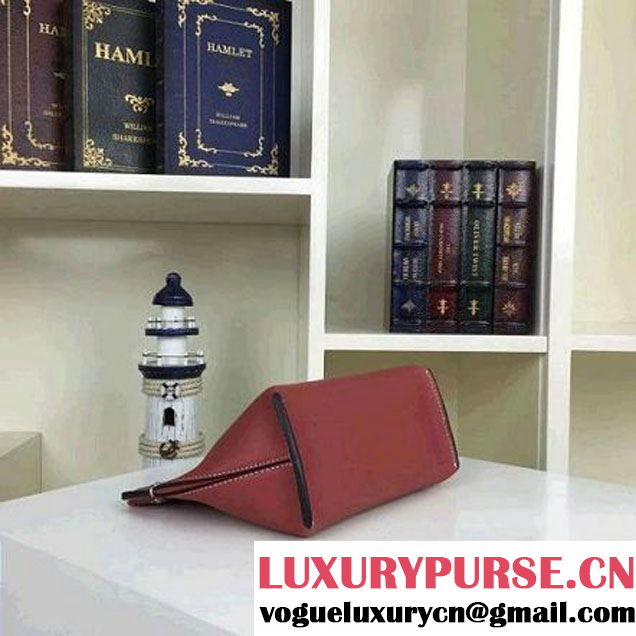 Celine Sailor Cluth With Studs In Brick-red Calfskin Spring 2016 (2A011-6041914 )