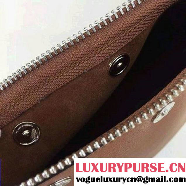 Celine Sailor Cluth With Studs In Brown Calfskin Spring 2016 (2A011-6041915 )