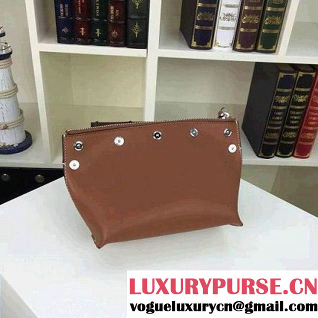 Celine Sailor Cluth With Studs In Brown Calfskin Spring 2016 (2A011-6041915 )