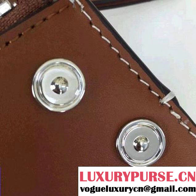 Celine Sailor Cluth With Studs In Brown Calfskin Spring 2016 (2A011-6041915 )