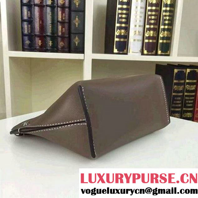Celine Sailor Cluth With Studs In Grey Calfskin Spring 2016 (2A011-6041916 )