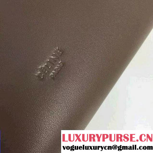 Celine Sailor Cluth With Studs In Grey Calfskin Spring 2016 (2A011-6041916 )
