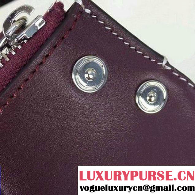 Celine Sailor Cluth With Studs In Burgundy Calfskin Spring 2016 (2A011-6041918 )