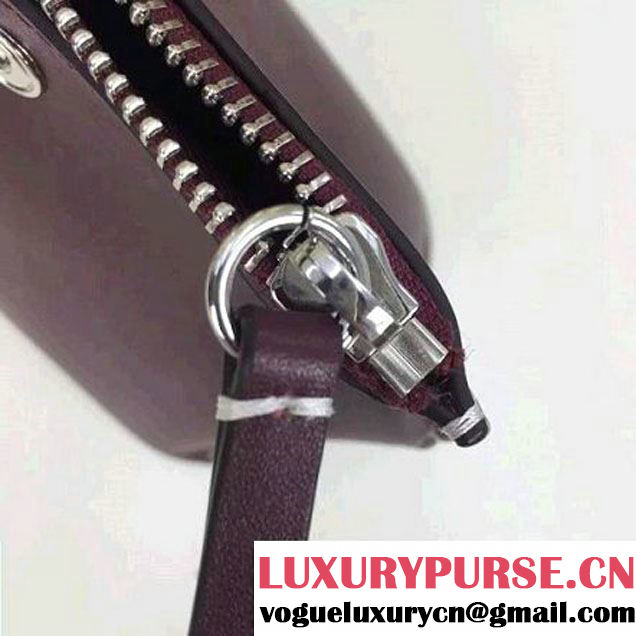 Celine Sailor Cluth With Studs In Burgundy Calfskin Spring 2016 (2A011-6041918 )