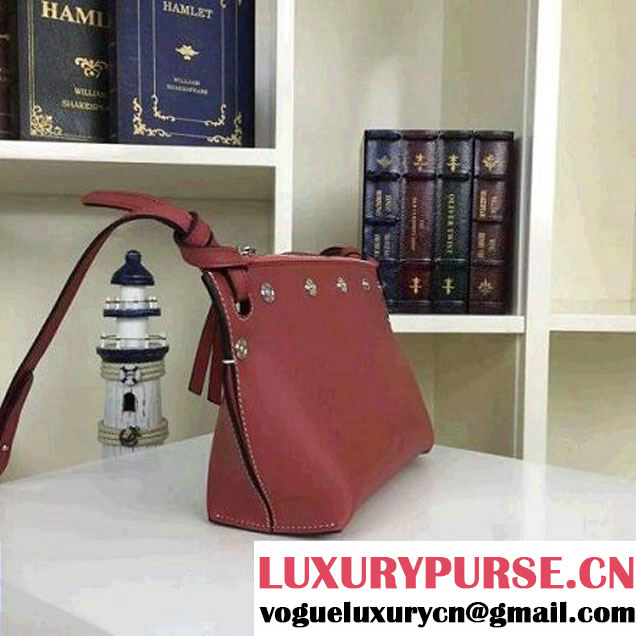 Celine Small Sailor Bag With Studs In Brick-red Calfskin Spring 2016 (2A011-6041919 )