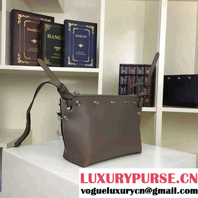 Celine Small Sailor Bag With Studs In Grey Calfskin Spring 2016 (2A011-6041921 )
