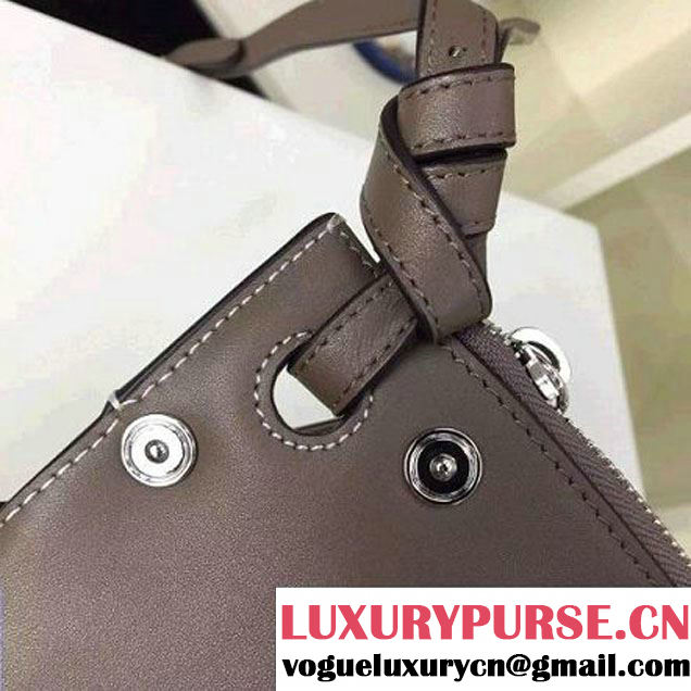 Celine Small Sailor Bag With Studs In Grey Calfskin Spring 2016 (2A011-6041921 )