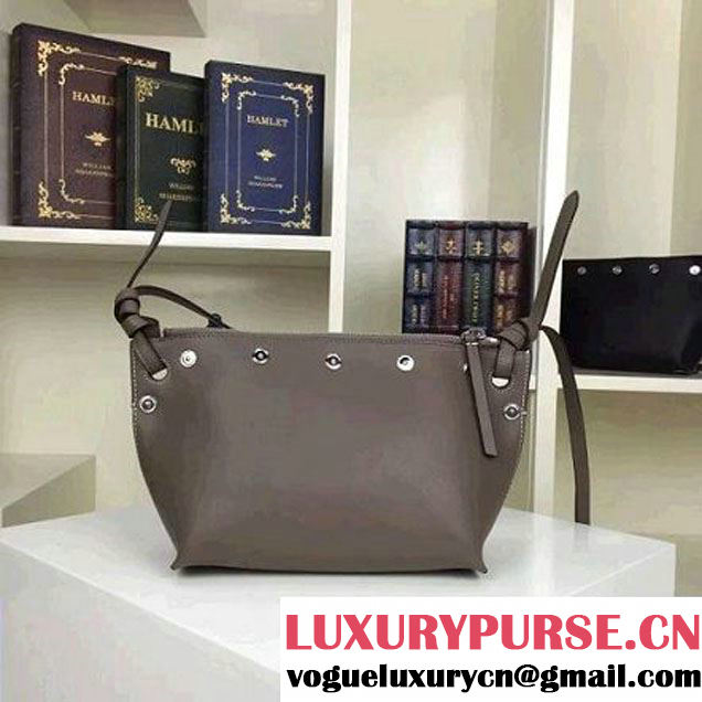 Celine Small Sailor Bag With Studs In Grey Calfskin Spring 2016 (2A011-6041921 )