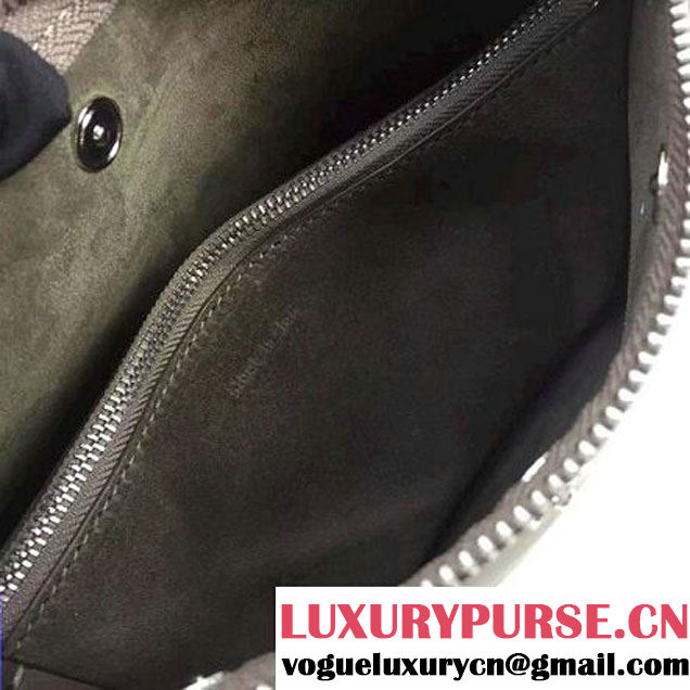 Celine Small Sailor Bag With Studs In Grey Calfskin Spring 2016 (2A011-6041921 )