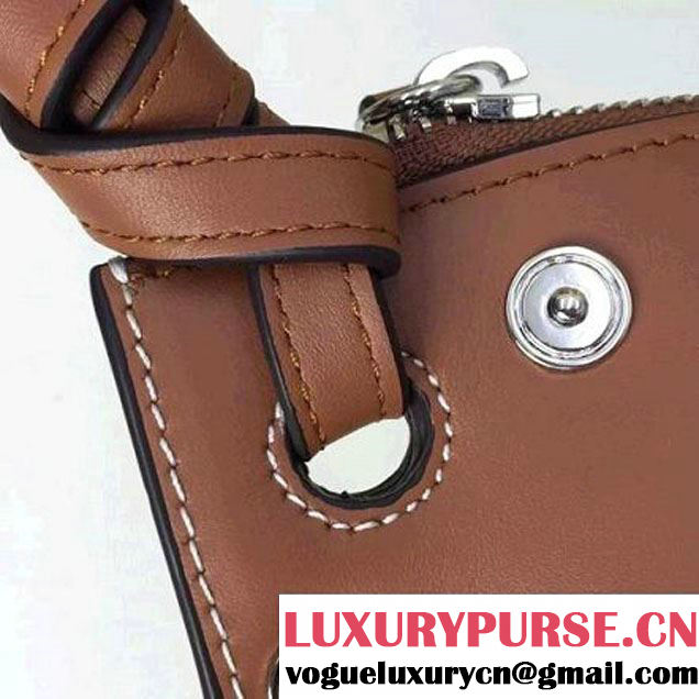 Celine Small Sailor Bag With Studs In Brown Calfskin Spring 2016 (2A011-6041923 )