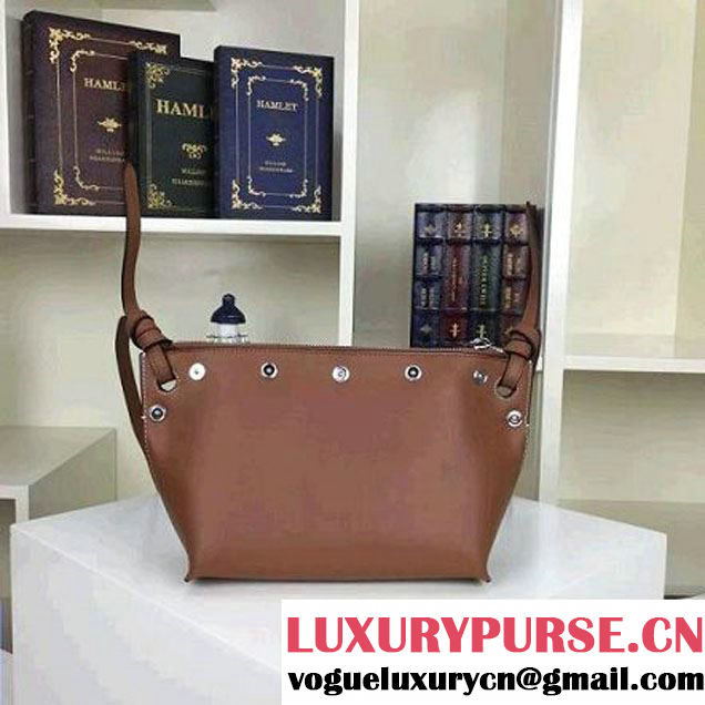 Celine Small Sailor Bag With Studs In Brown Calfskin Spring 2016 (2A011-6041923 )