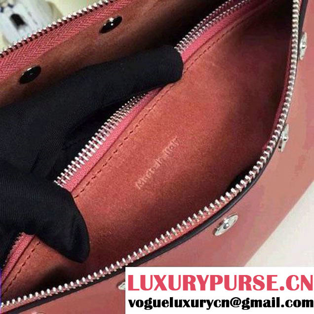 Celine Medium Sailor Bag With Studs In Brick-red Calfskin Spring 2016 (2A011-6041924 )