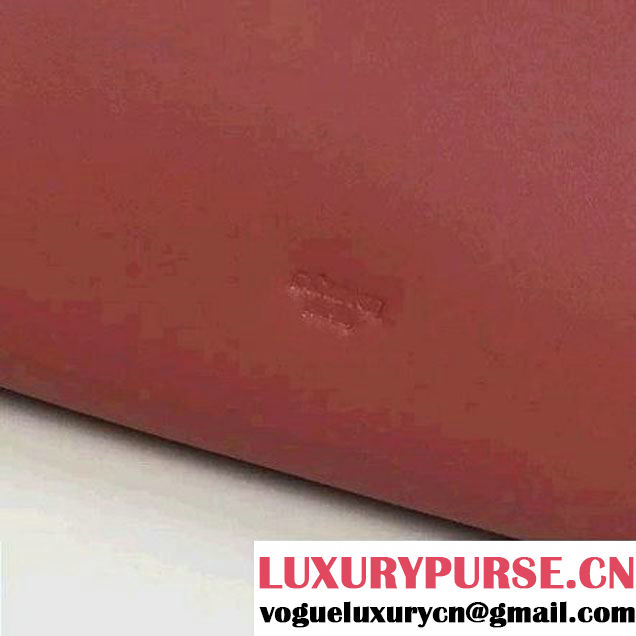 Celine Medium Sailor Bag With Studs In Brick-red Calfskin Spring 2016 (2A011-6041924 )